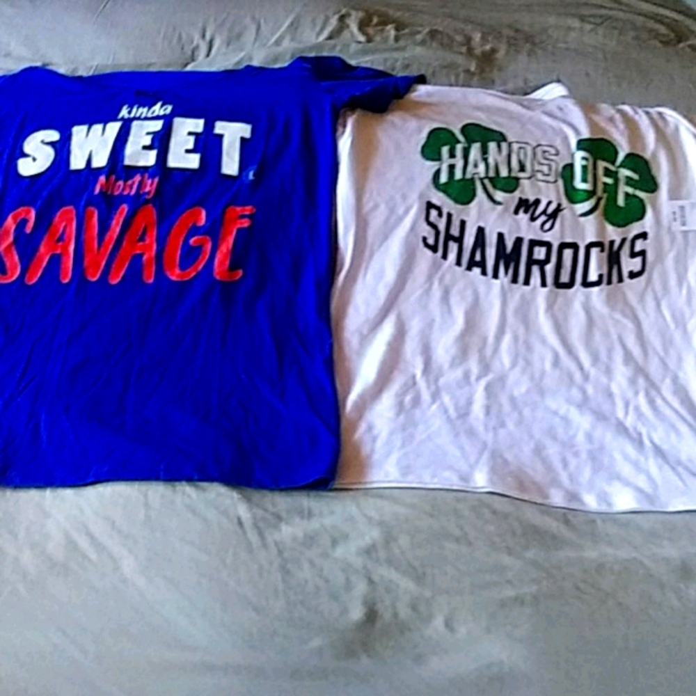 Joe-Boxer T-shirts/ Juniors-lg. 2 for 10